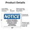 Signmission There Is A $25 Charge For Missed Appointments, 10 in W x Rectangle, Plastic OS-2PACK-NS-P-710-L-18577 - alternate 6